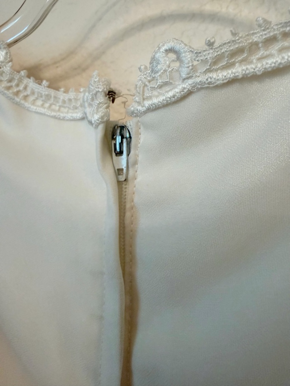 Vintage 1970s Wedding Dress - Prairie Boho Long Sleeved Bridal Gown with Bustle - Picture 11 of 14